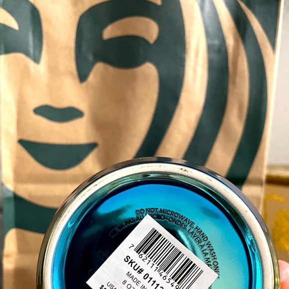 NWT Starbucks Colorful Metallic Cup - Picture 3 of 8